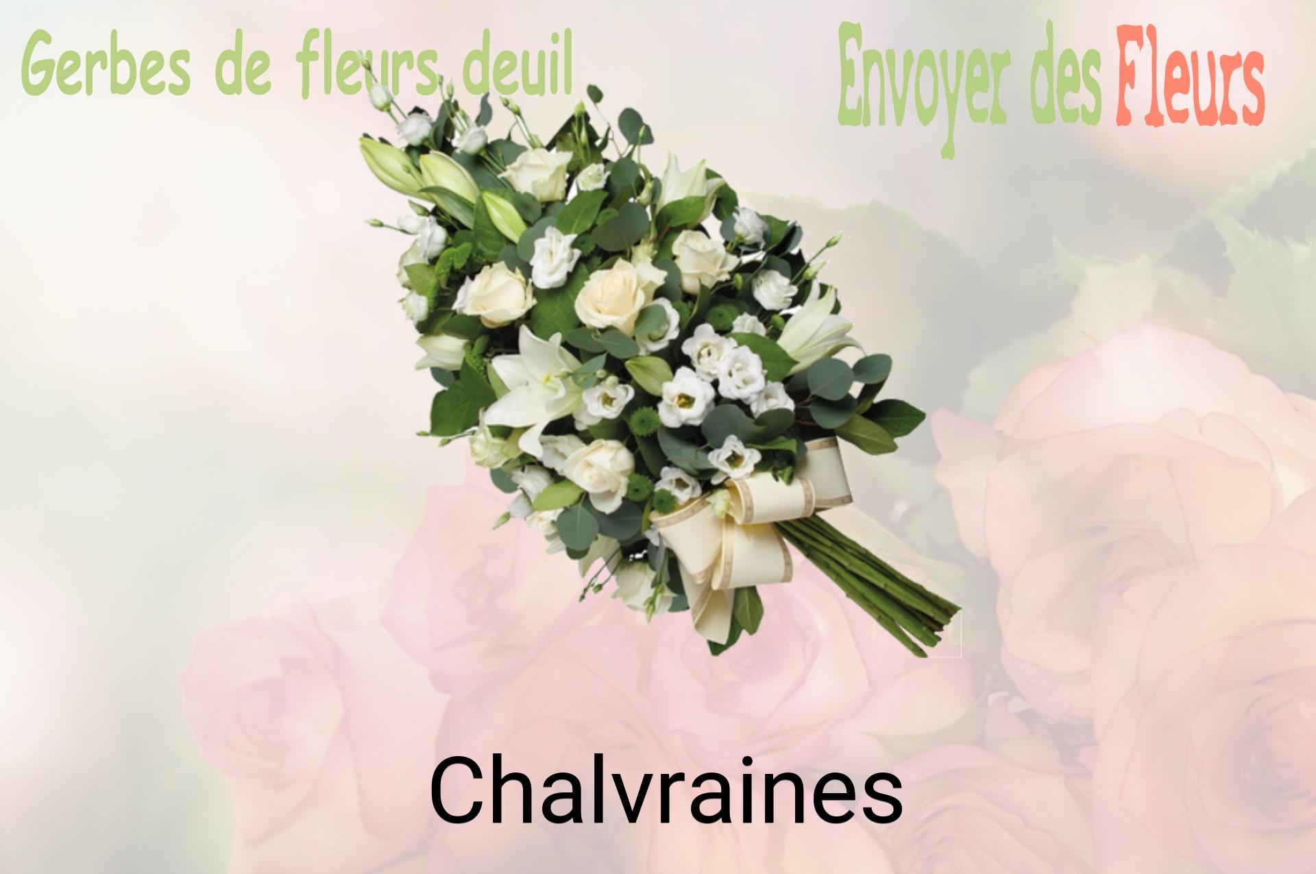 Gerbe de fleurs de deuil livrée à Chalvraines